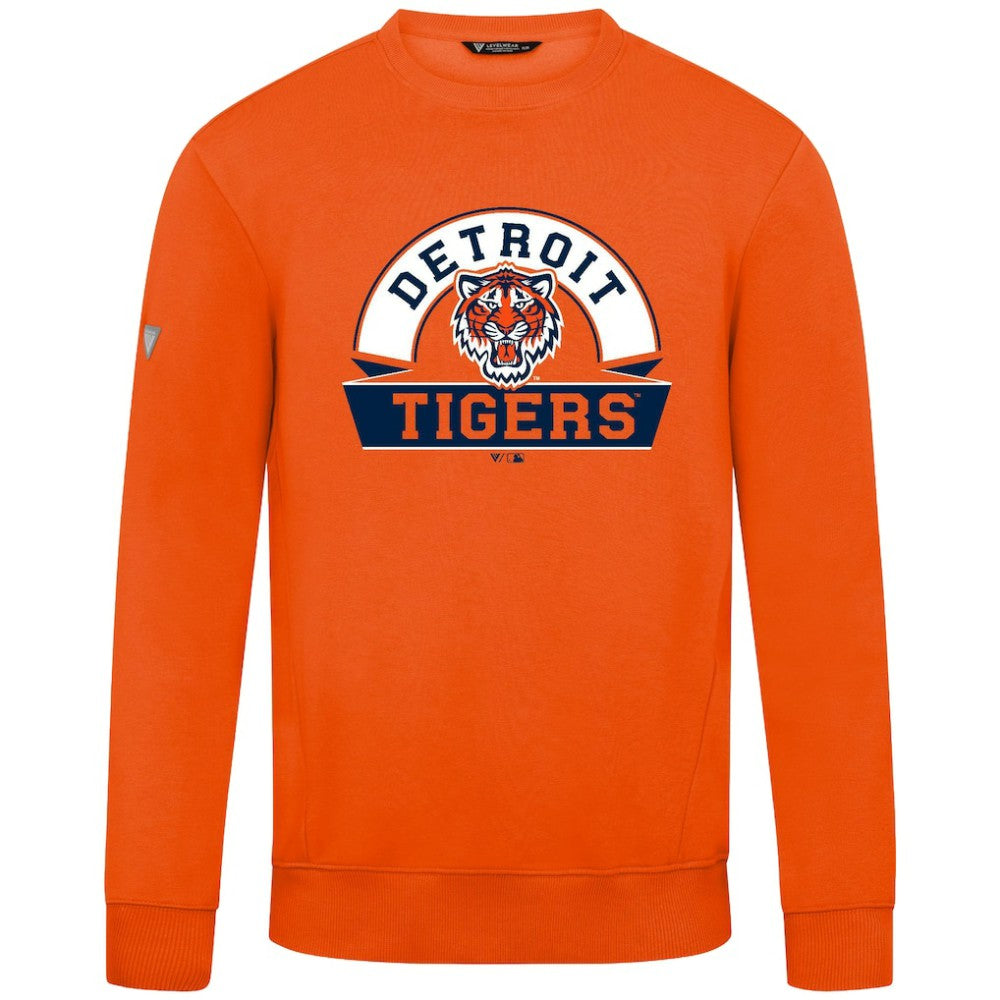 Detroit Tigers Levelwear Zane Banner Arch Sweatshirt Discount