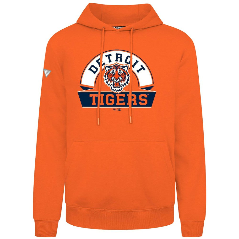 Detroit Tigers Levelwear Podium Banner Arch Hoodie Outlet