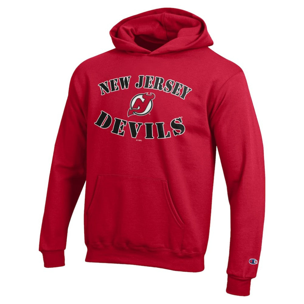 New Jersey Devils Champion Youth Fleece Powerblend Hoodie - Red | NHL on sale