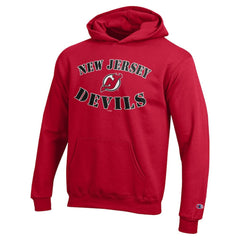 New Jersey Devils Champion Youth Fleece Powerblend Hoodie - Red | NHL on sale