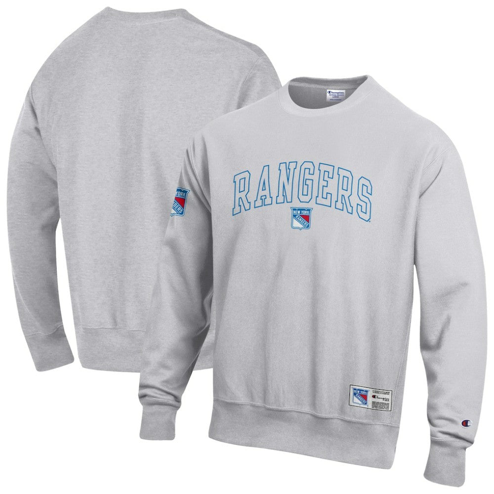 New York Rangers Champion Reverse Weave Fleece Sweatshirt - Gray | NHL near me