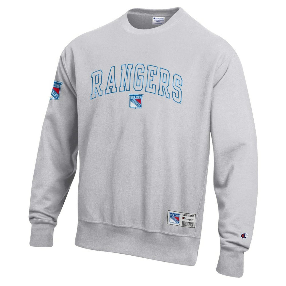 New York Rangers Champion Reverse Weave Fleece Sweatshirt - Gray | NHL near me