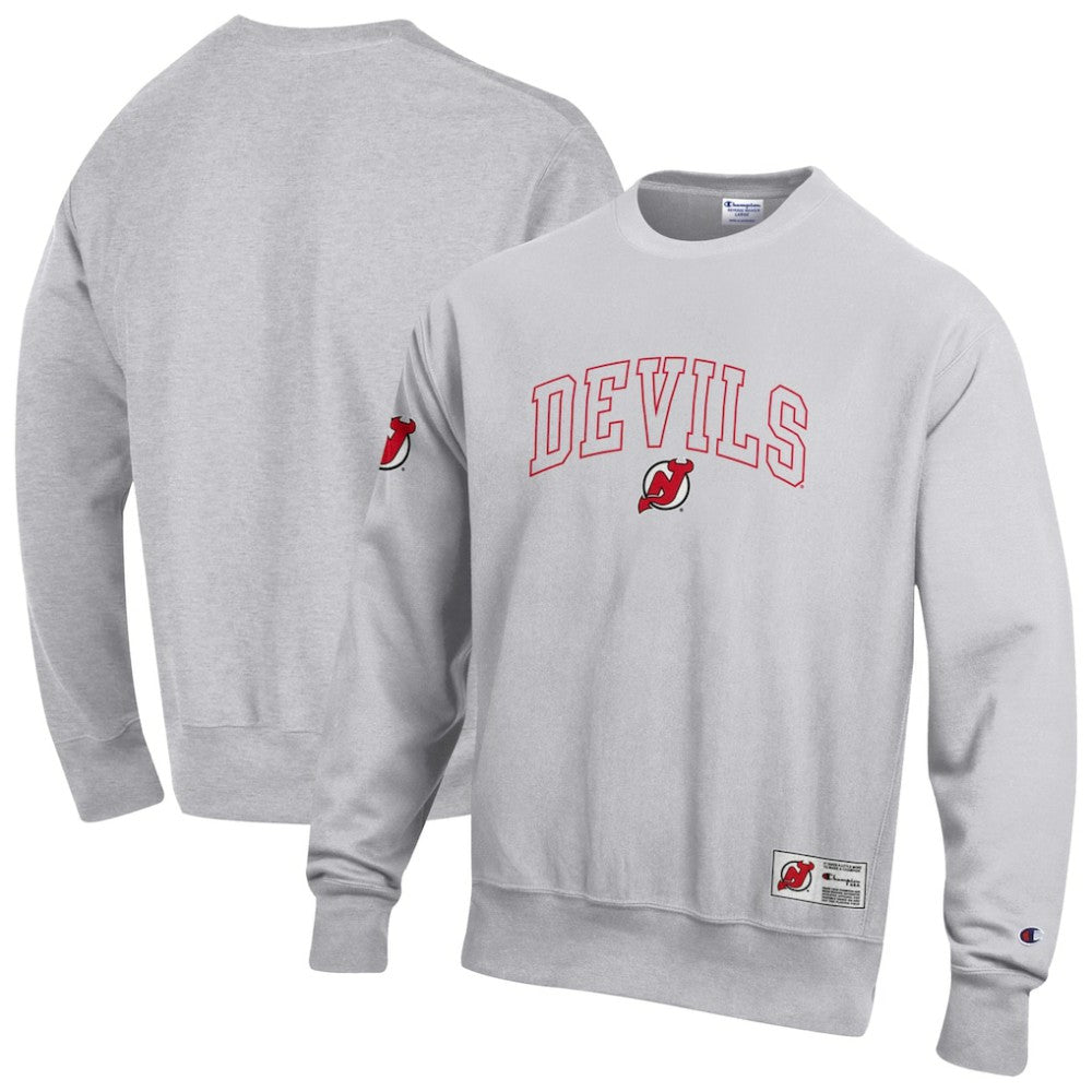 New Jersey Devils Champion Reverse Weave Fleece Sweatshirt - Gray | NHL on sale