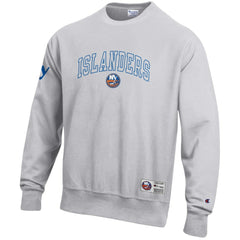 New York Islanders Champion Reverse Weave Fleece Sweatshirt - Gray | NHL Clearance