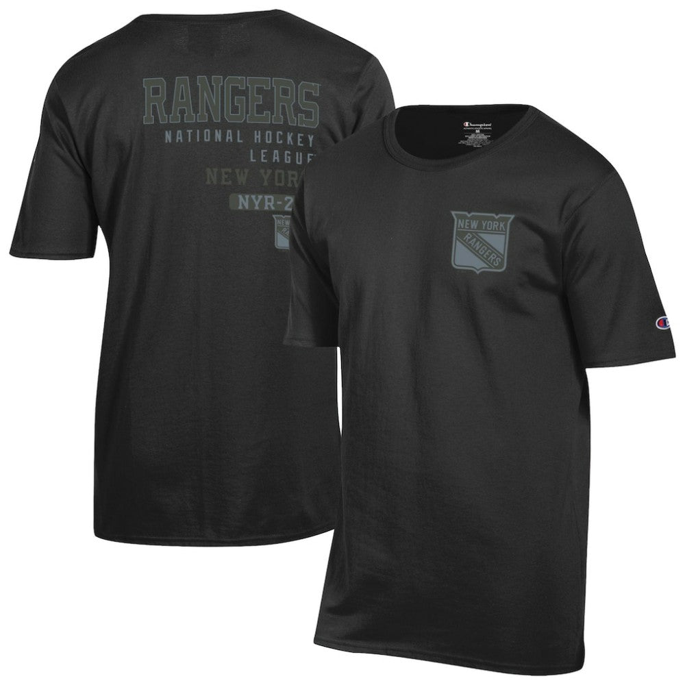 New York Rangers Champion Tonal T-Shirt - Black | NHL discount
