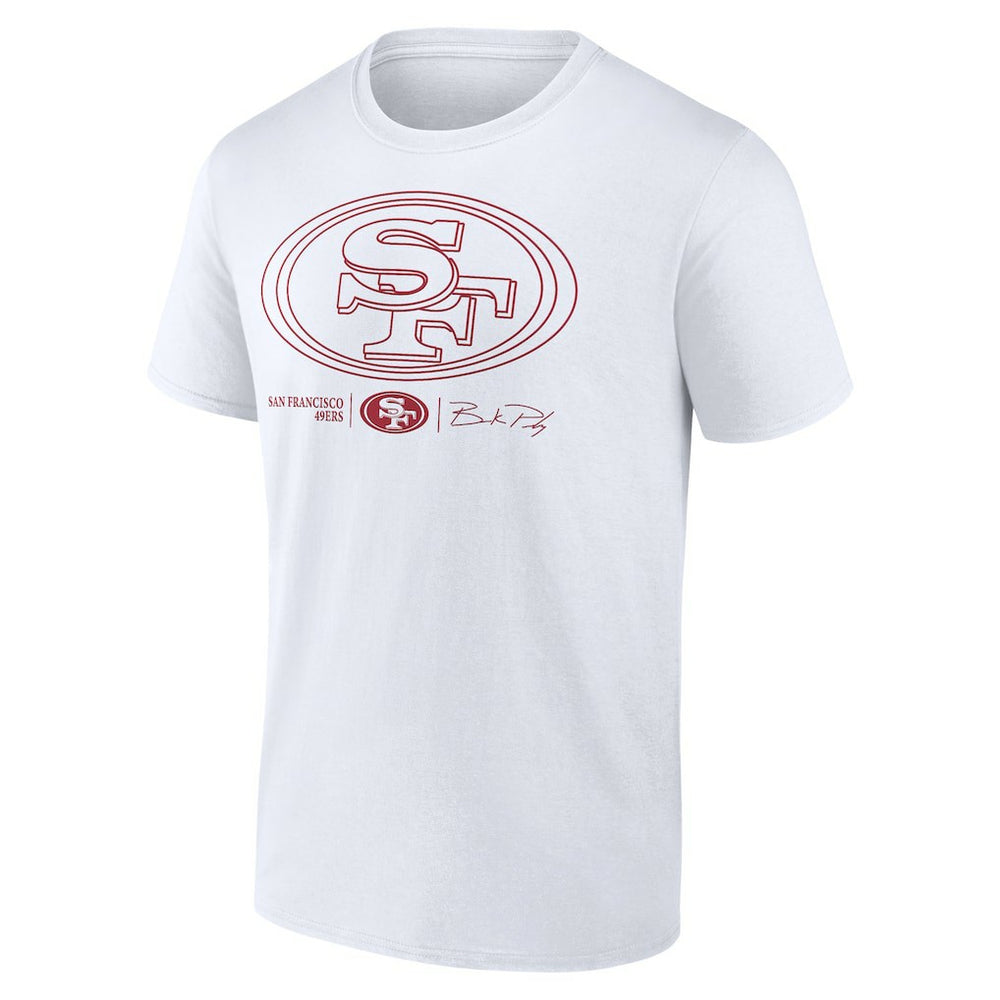Brock Purdy San Francisco 49ers Outline Player T-Shirt - White - NFL