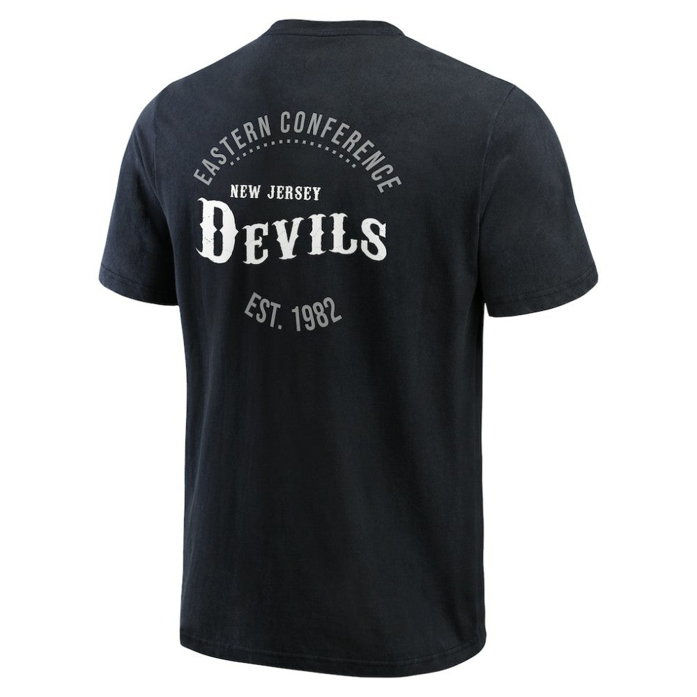 New Jersey Devils Darius Rucker Collection by Fanatics Fanatics Fest Washed Henley T-Shirt - Black | Fanatics online