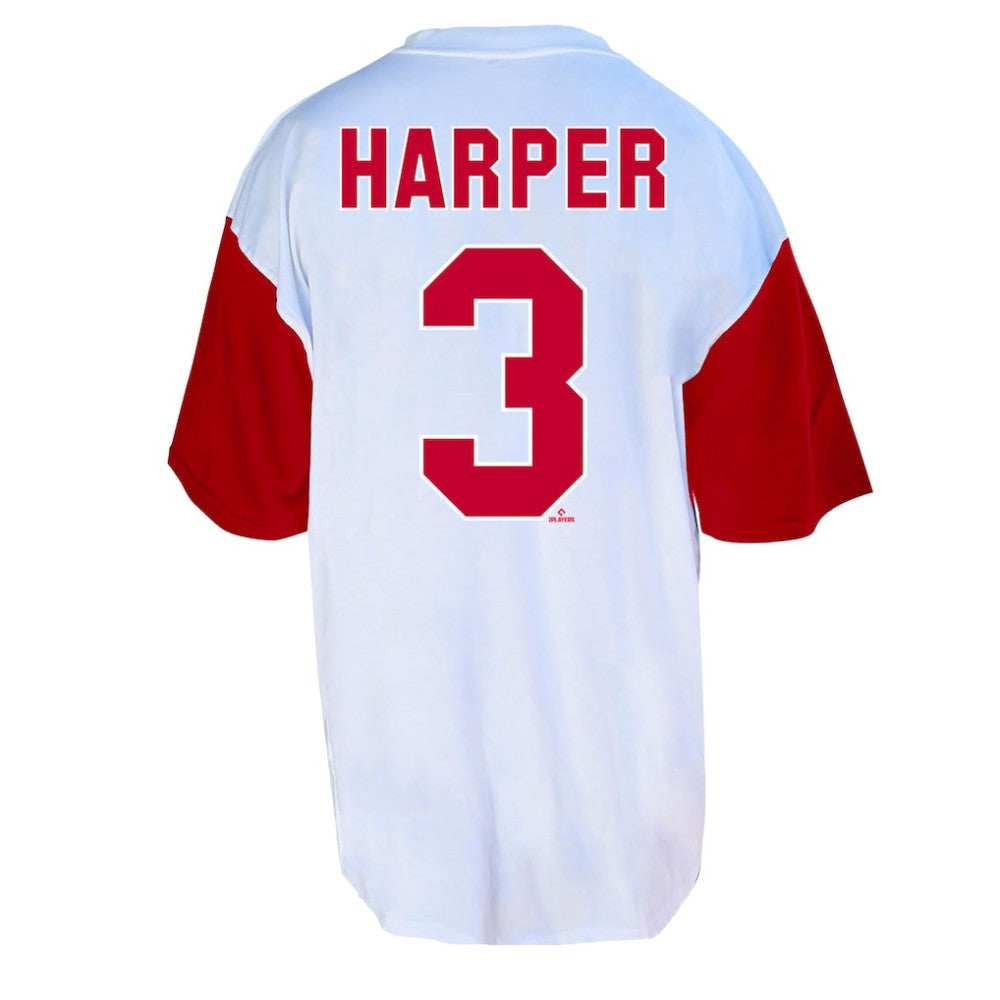 Bryce Harper Philadelphia Phillies Profile Big & Tall Player Name & Number T-Shirt Discount