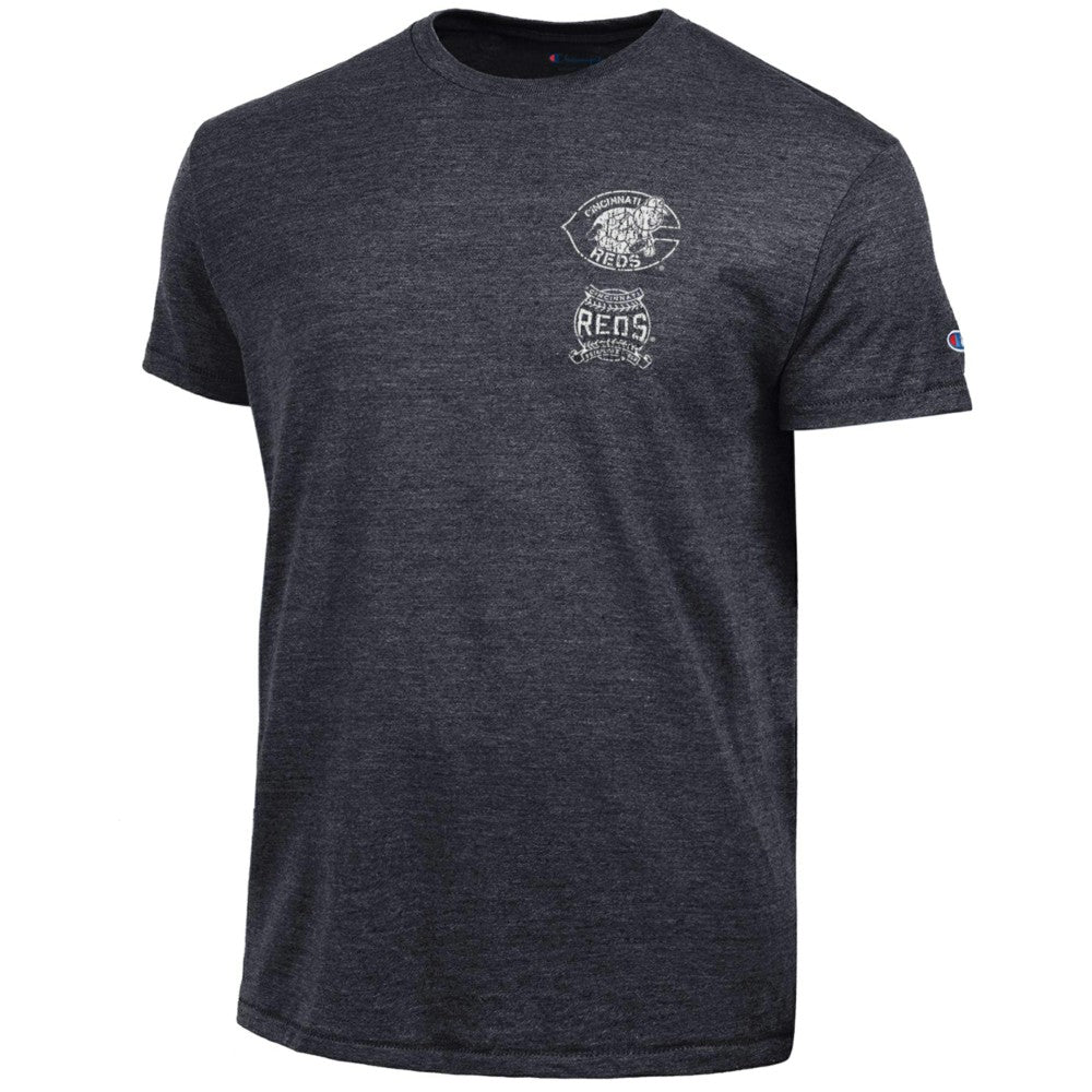 Cincinnati Reds Champion Vintage 3-Hit Tri-Blend T-Shirt for sale