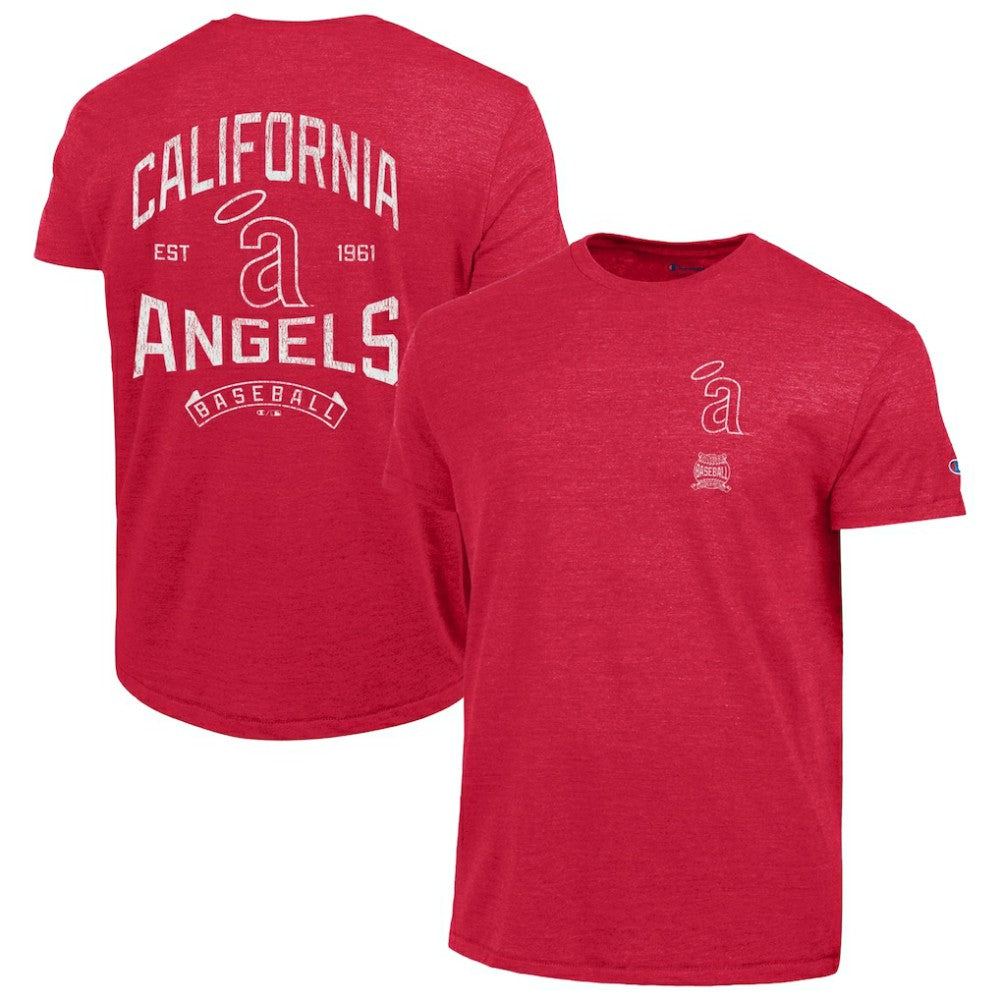 Los Angeles Angels Champion Vintage 3-Hit Tri-Blend T-Shirt Outlet