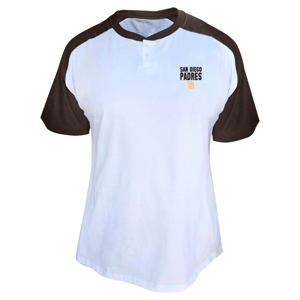Fernando Tatis Jr. San Diego Padres Profile Women's Plus Size Name & Number Raglan Henley T-Shirt Sale