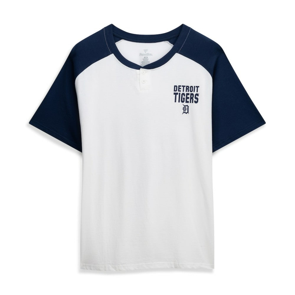 Tarik Skubal Detroit Tigers Profile Women's Plus Size Name & Number Raglan Henley T-Shirt for sale