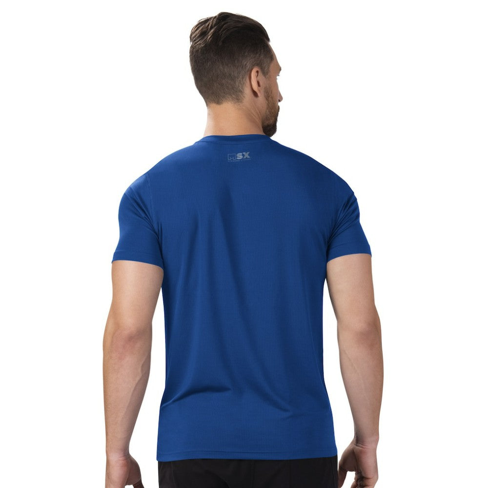 New York Rangers MSX by Michael Strahan Performance Team Graphic T-Shirt - Blue | NHL online