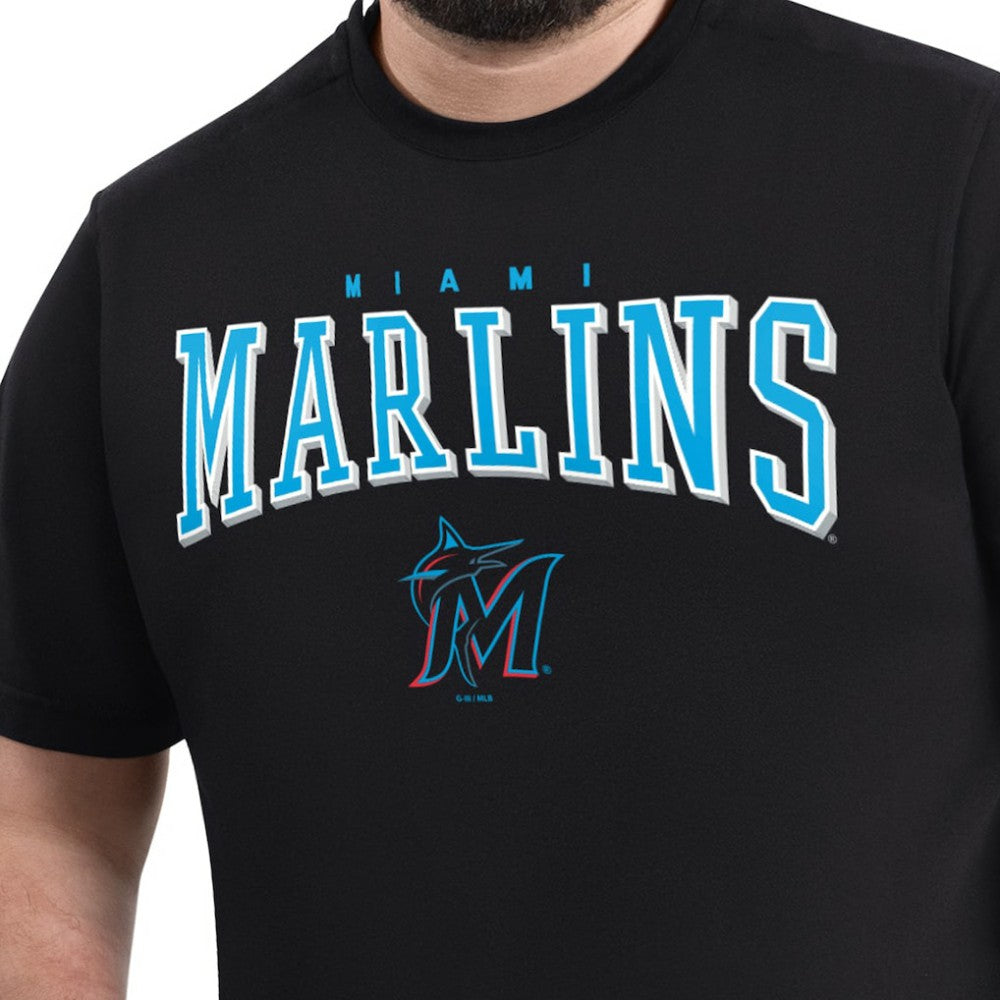 Miami Marlins G-III Sports by Carl Banks Adaptive Classic Team Spirit T-Shirt for sale