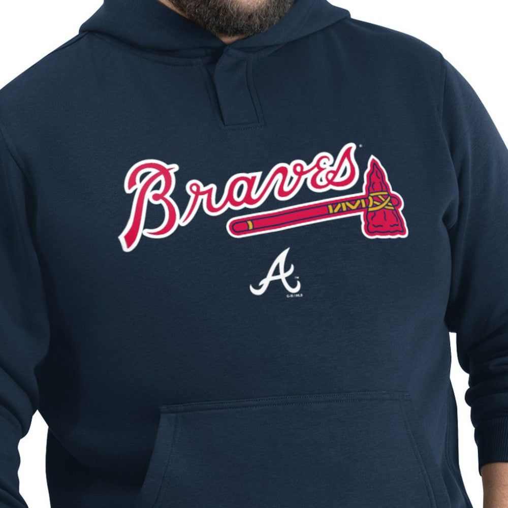 Atlanta Braves G-III Sports by Carl Banks Adaptive Lockup Fleece Hoodie Outlet
