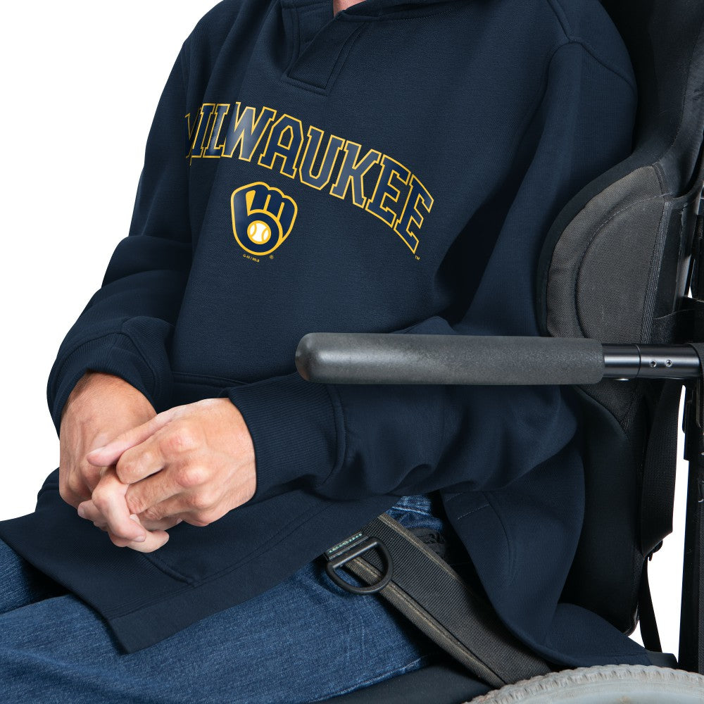 Milwaukee Brewers G-III Sports by Carl Banks Adaptive Lockup Fleece Hoodie for sale