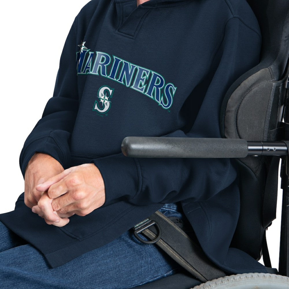 Seattle Mariners G-III Sports by Carl Banks Adaptive Lockup Fleece Hoodie Outlet