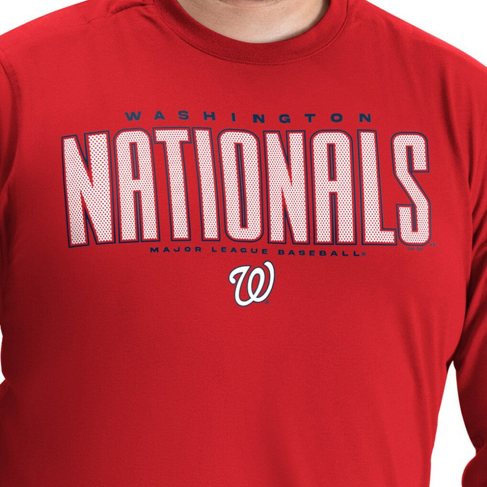 Washington Nationals G-III Sports by Carl Banks Adaptive Long Sleeve T-Shirt Sale