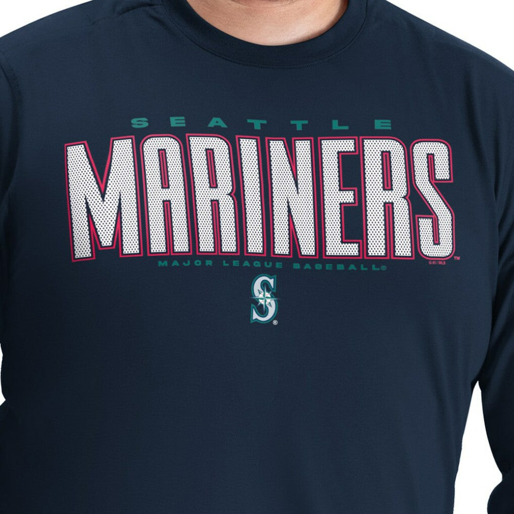 Seattle Mariners G-III Sports by Carl Banks Adaptive Long Sleeve T-Shirt for sale
