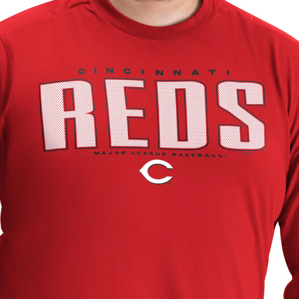 Cincinnati Reds G-III Sports by Carl Banks Adaptive Long Sleeve T-Shirt for sale