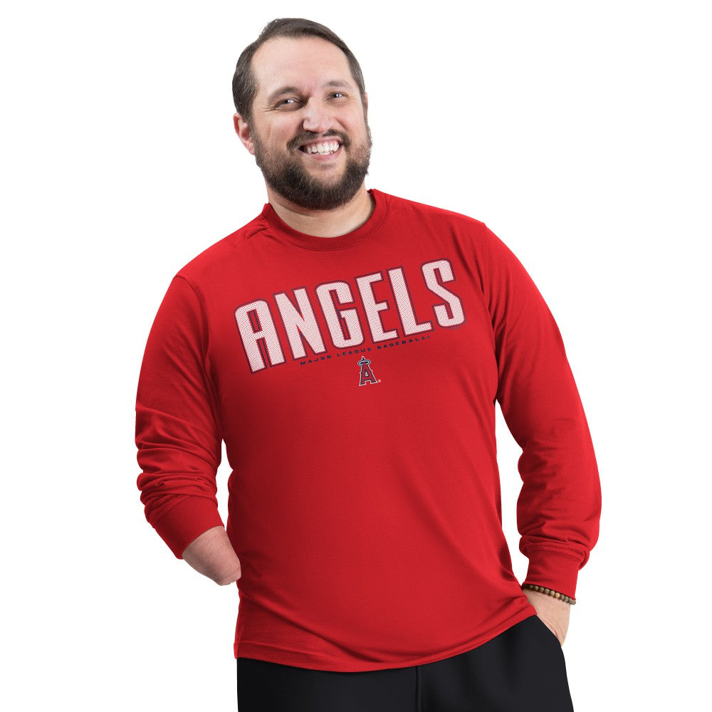 Los Angeles Angels G-III Sports by Carl Banks Adaptive Long Sleeve T-Shirt Online