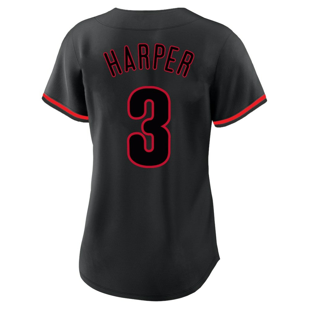 Bryce Harper Philadelphia Phillies Profile Women's Plus Size Player Name & Number Fashion Jersey Sale
