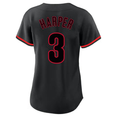 Bryce Harper Philadelphia Phillies Profile Women's Plus Size Player Name & Number Fashion Jersey Sale
