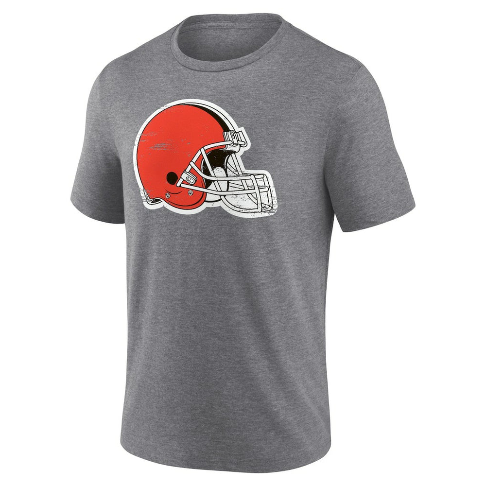 Cleveland Browns Heritage Custom Name & Number Tri-Blend T-Shirt - Gray - NFL