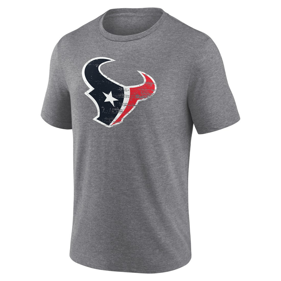 Houston Texans Heritage Custom Name & Number Tri-Blend T-Shirt - Gray - NFL