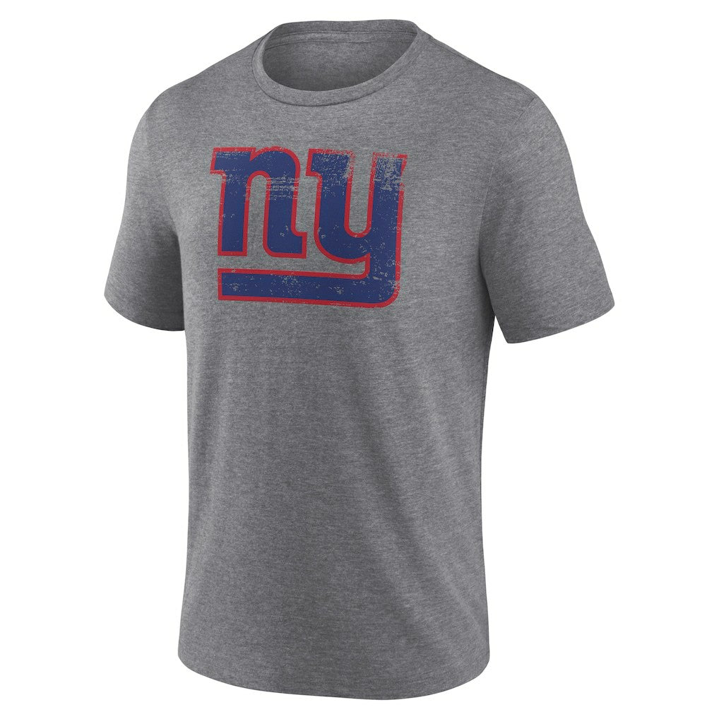 New York Giants Heritage Custom Name & Number Tri-Blend T-Shirt - Gray - NFL