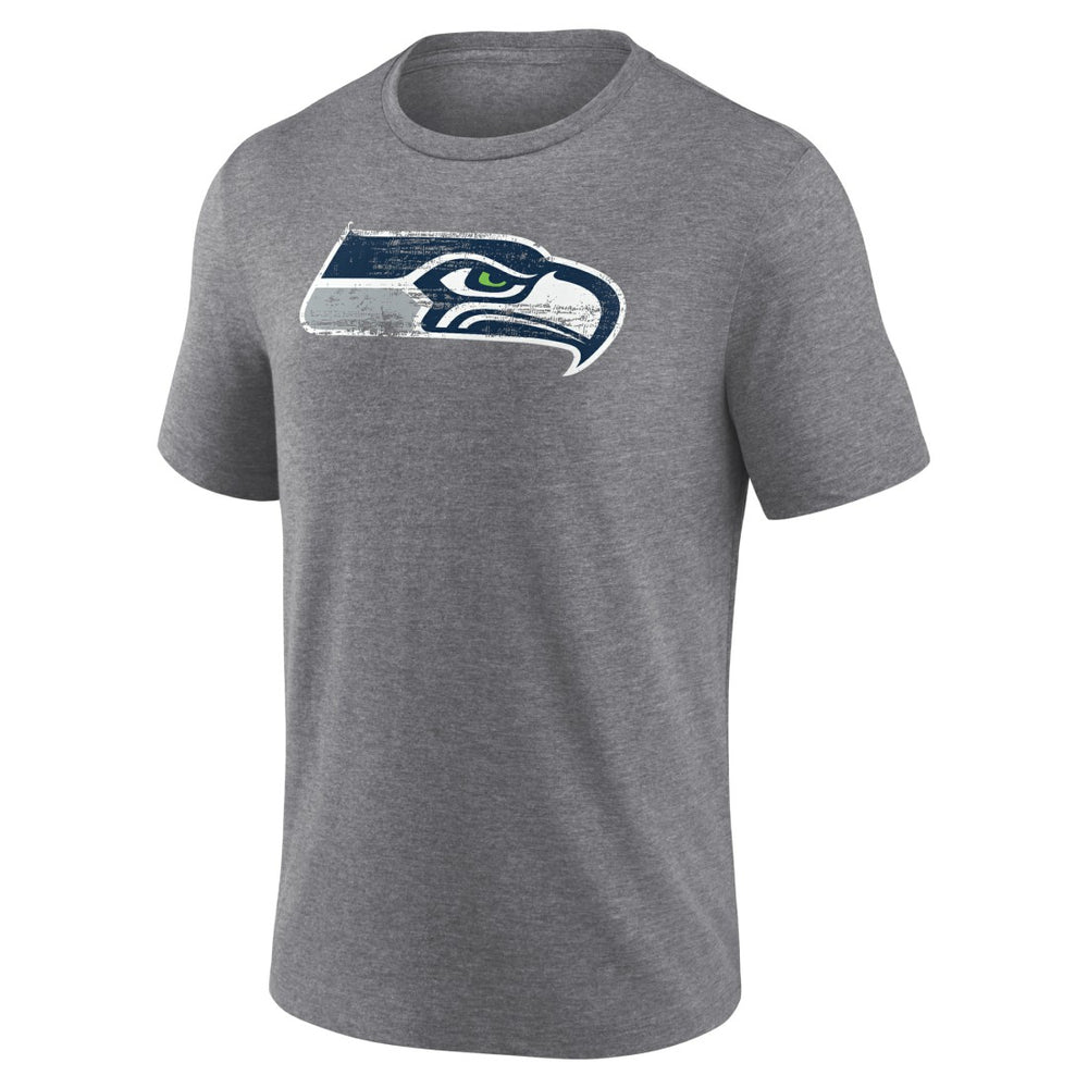 Seattle Seahawks Heritage Custom Name & Number Tri-Blend T-Shirt - Gray - NFL