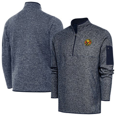 Club America Antigua Elevate Quarter-Zip Pullover Heather Navy