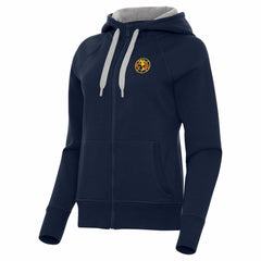 Club America Antigua Women's Takeover Full-Zip Hoodie Navy
