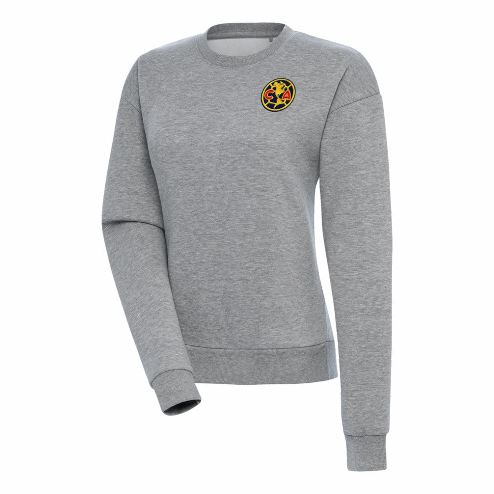 Club America Antigua Women's Takeover Pullover Sweatshirt Heather Gray