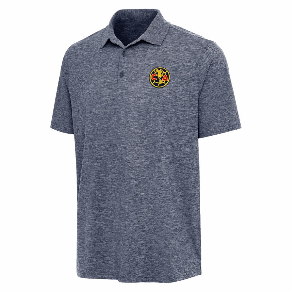 Club America Antigua Triple Shot Polo Heather Navy