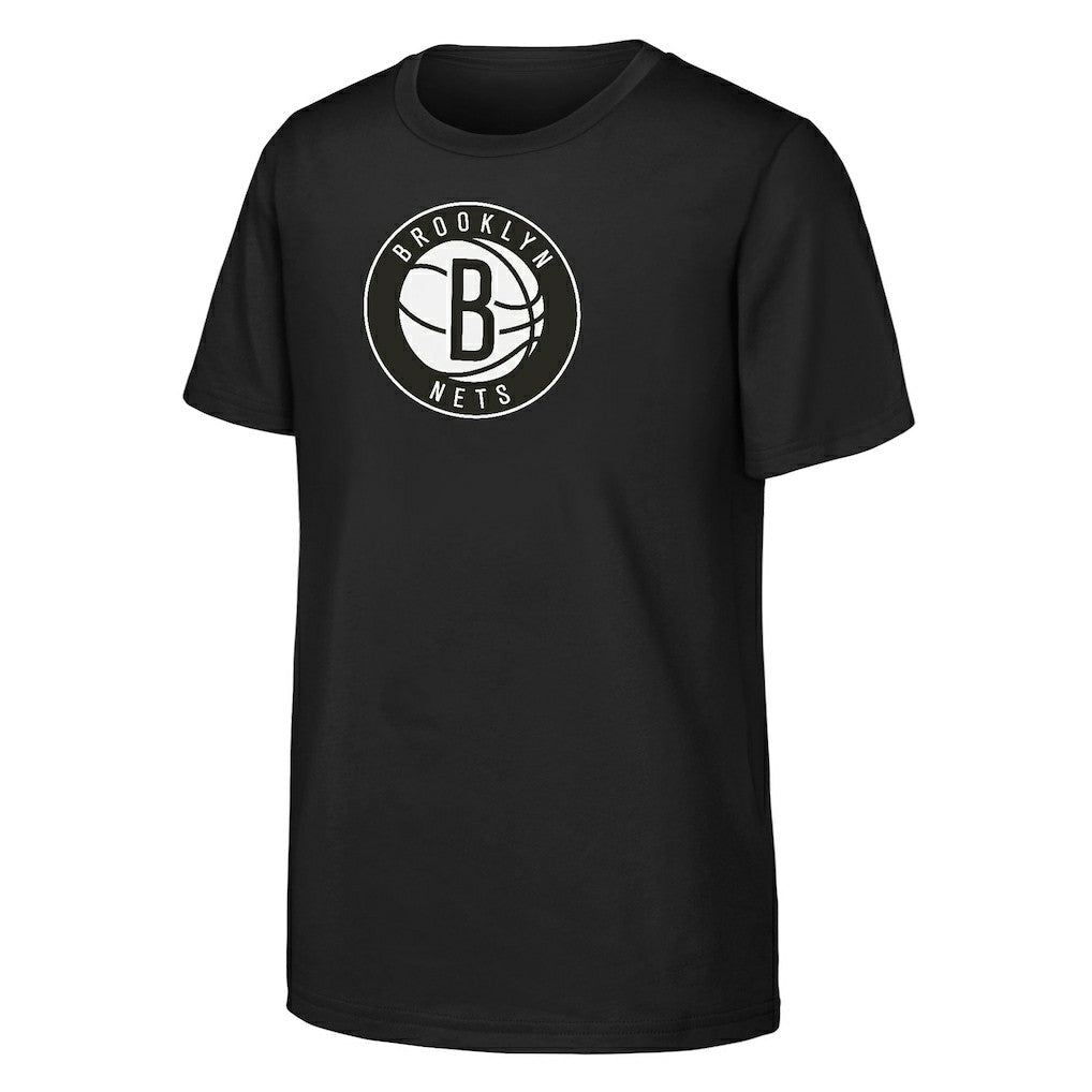 Brooklyn Nets Outerstuff Youth Primary Logo T-Shirt Black