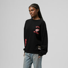 Detroit Red Wings Mitchell & Ness Women's Vintage Crewneck Sweatshirt - Black | NHL Lifestyle
