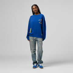 St. Louis Blues Mitchell & Ness Women's Vintage Crewneck Sweatshirt - Blue | NHL on sale
