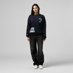 Seattle Kraken Mitchell & Ness Women's Vintage Crewneck Sweatshirt - Deep Sea Blue | NHL Lifestyle