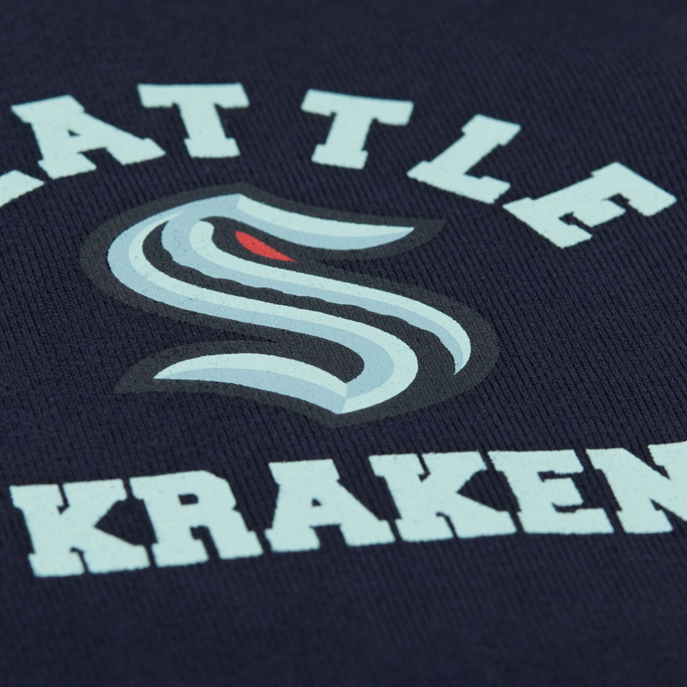 Seattle Kraken Mitchell & Ness Women's Vintage Crewneck Sweatshirt - Deep Sea Blue | NHL Lifestyle