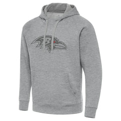 Baltimore Ravens Antigua Victory Hoodie - Heather Gray - NFL