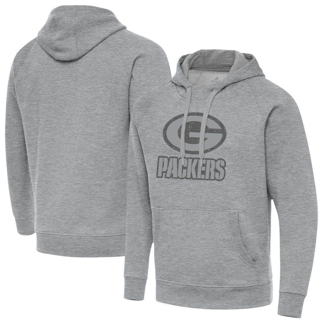 Green Bay Packers Antigua Victory Hoodie - Heather Gray - NFL