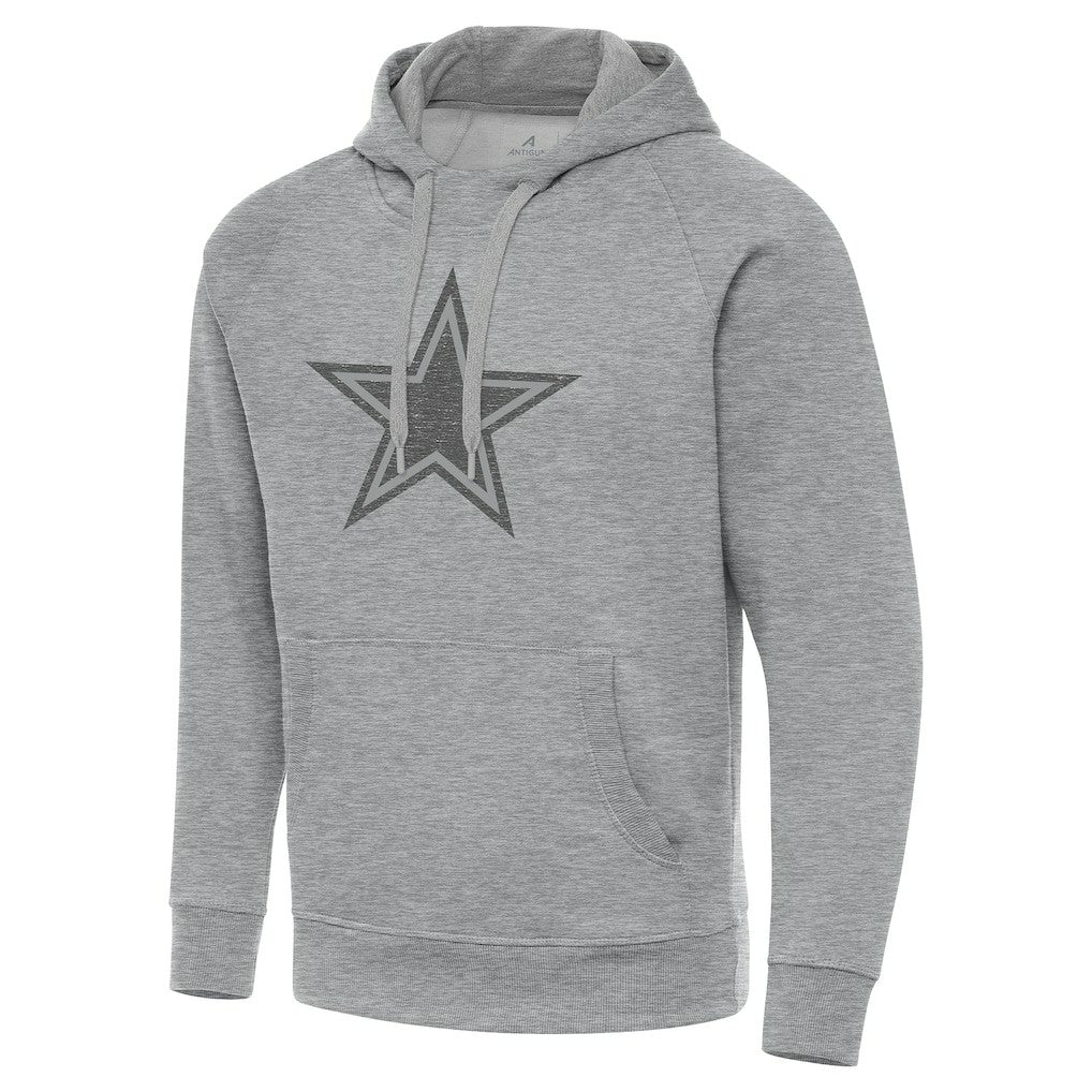 Dallas Cowboys Antigua Victory Hoodie - Heather Gray - NFL
