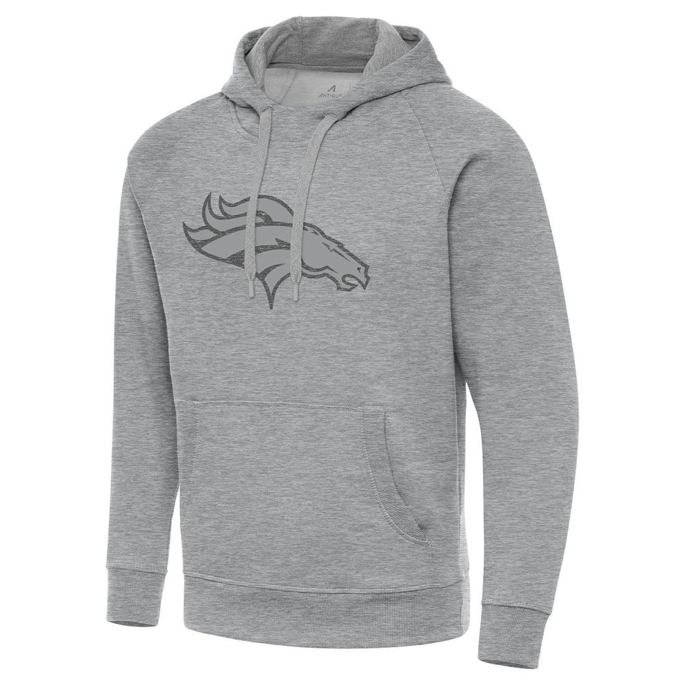 Denver Broncos Antigua Victory Hoodie - Heather Gray - NFL