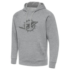Miami Dolphins Antigua Victory Hoodie - Heather Gray - NFL