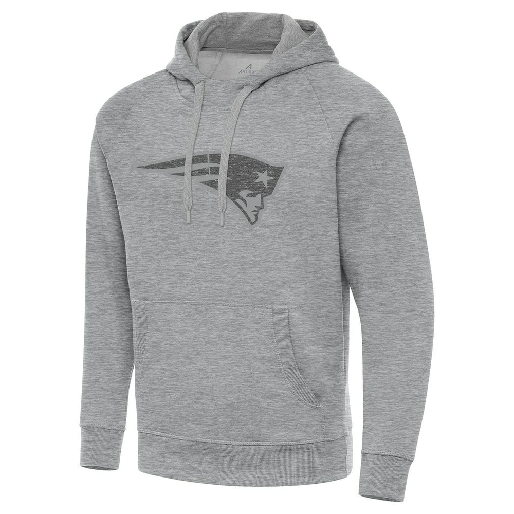 New England Patriots Antigua Victory Hoodie - Heather Gray - NFL