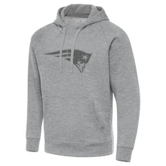 New England Patriots Antigua Victory Hoodie - Heather Gray - NFL