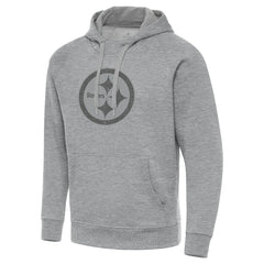 Pittsburgh Steelers Antigua Victory Hoodie - Heather Gray - NFL