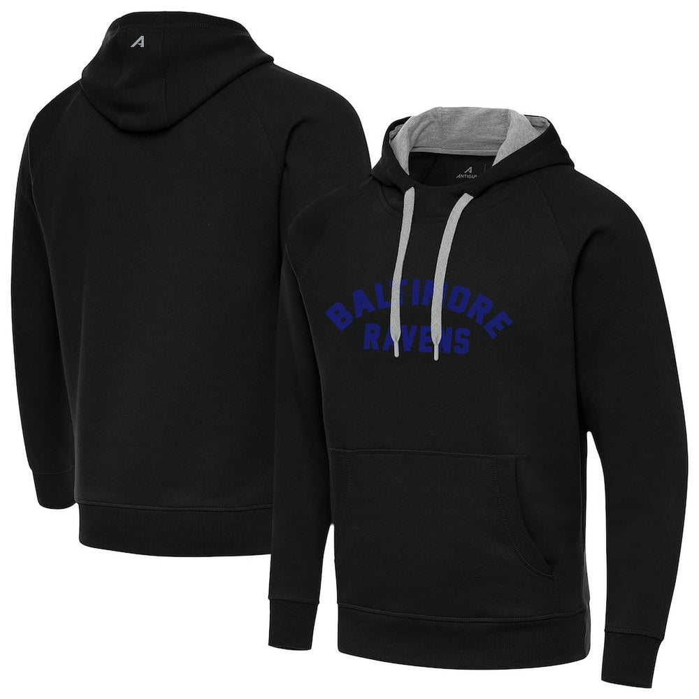 Baltimore Ravens Antigua Victory Hoodie - Black - NFL