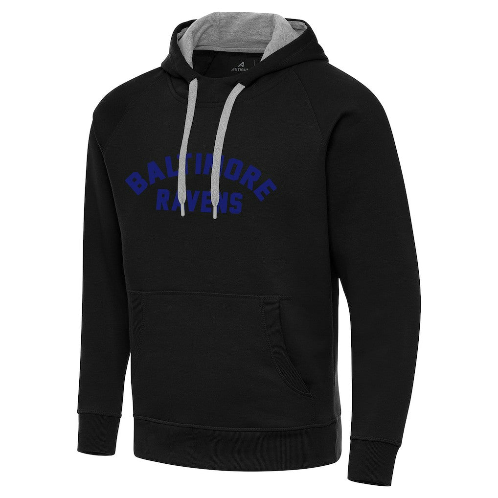 Baltimore Ravens Antigua Victory Hoodie - Black - NFL